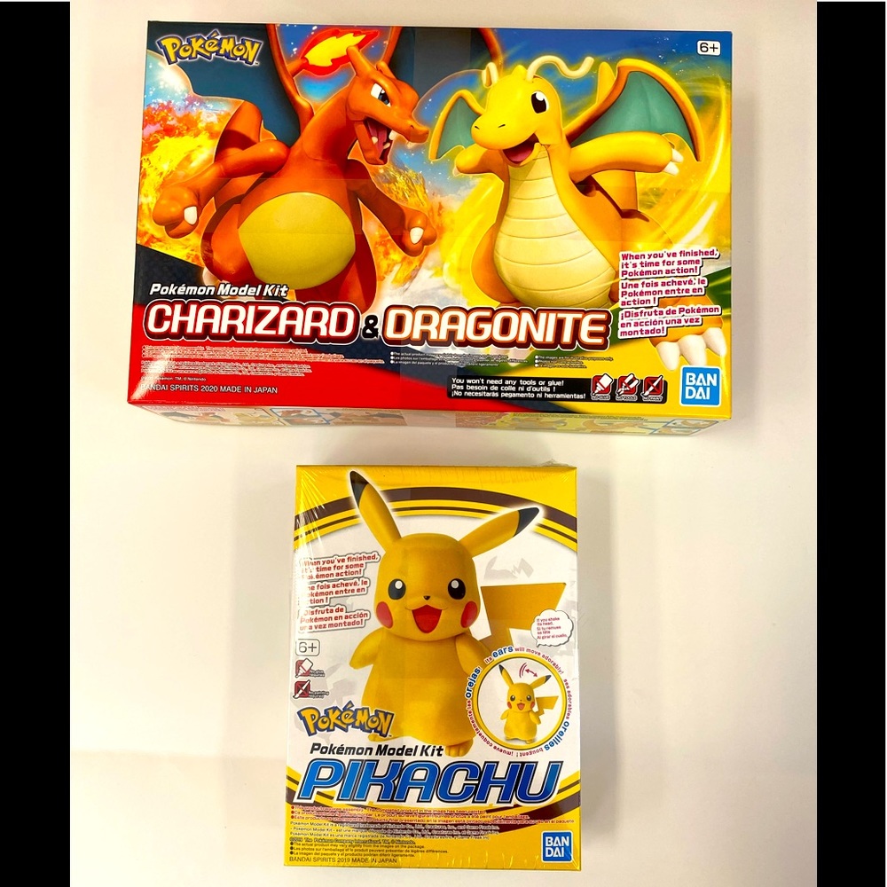 Pokémon Model Kit: Charizard&Dragonite and Pikachu